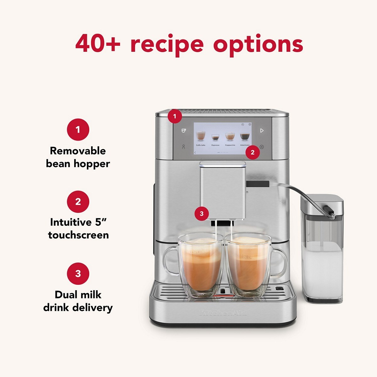 Fully Automatic Espresso Machine KF8 - Stainless Steel Finish - Image 3