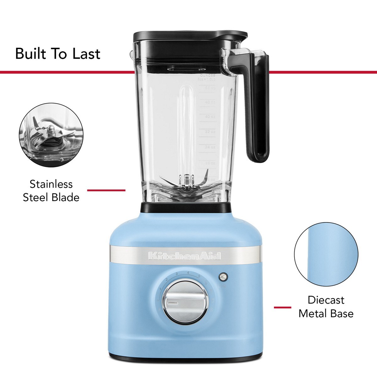 K400 Variable Speed Blender - Blue Velvet - Image 4
