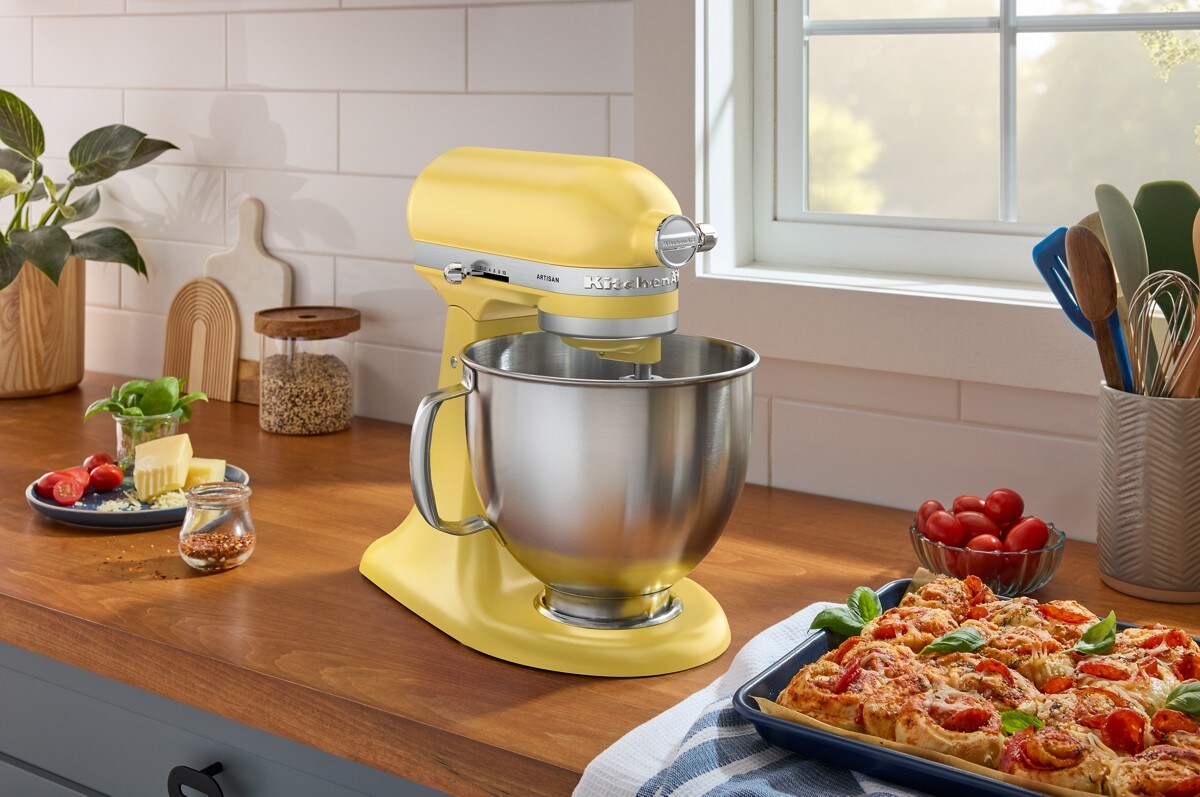 Artisan® Series 5 Quart Tilt-Head Stand Mixer with Premium Touchpoints - Butter - Image 6