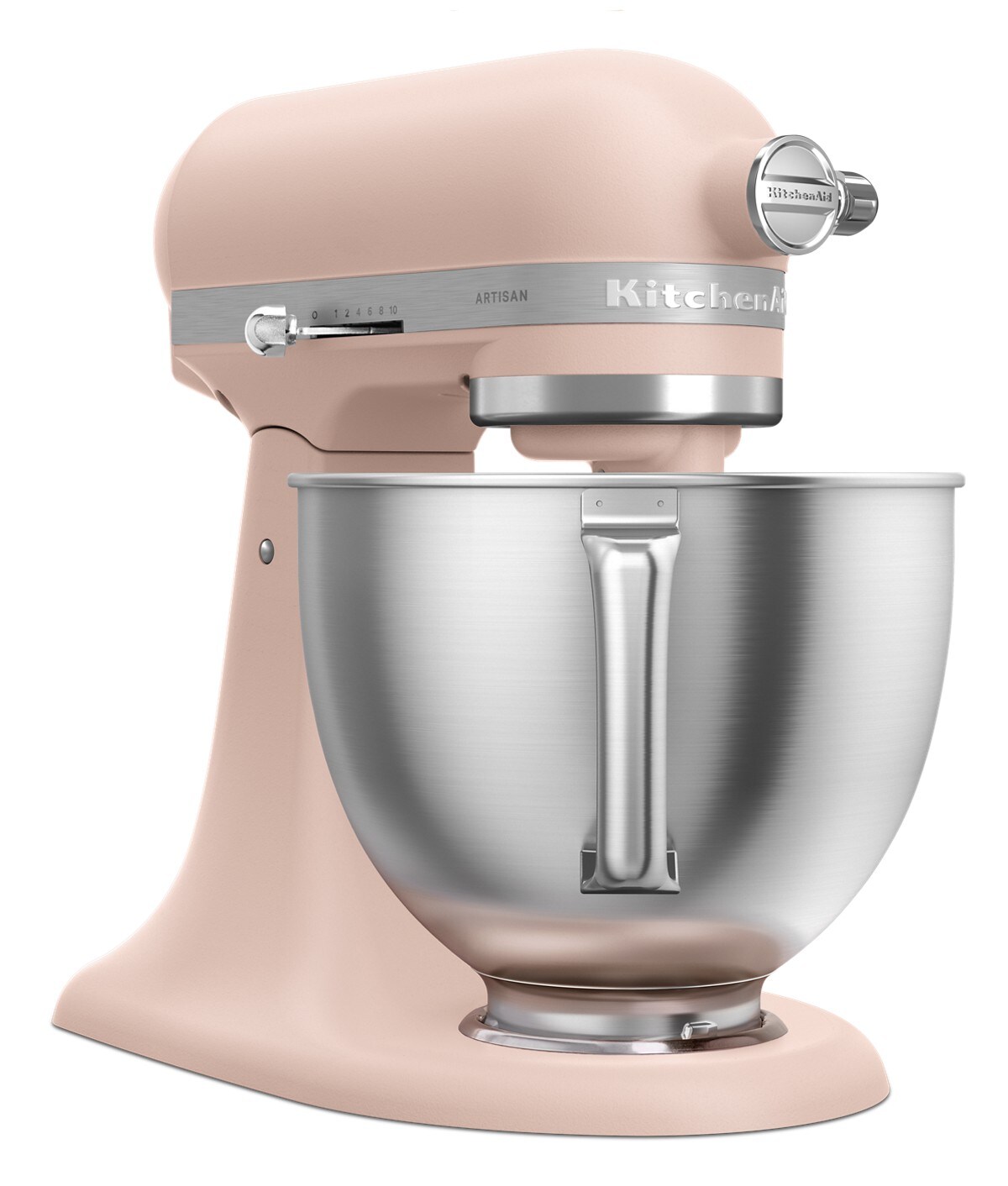 Artisan® Series 5 Quart Tilt-Head Stand Mixer with Premium Touchpoints - Feather Pink - Image 4