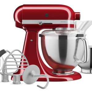 Artisan® Series 5 Quart Tilt-Head Stand Mixer with Premium Accessory Pack - Candy Apple Red