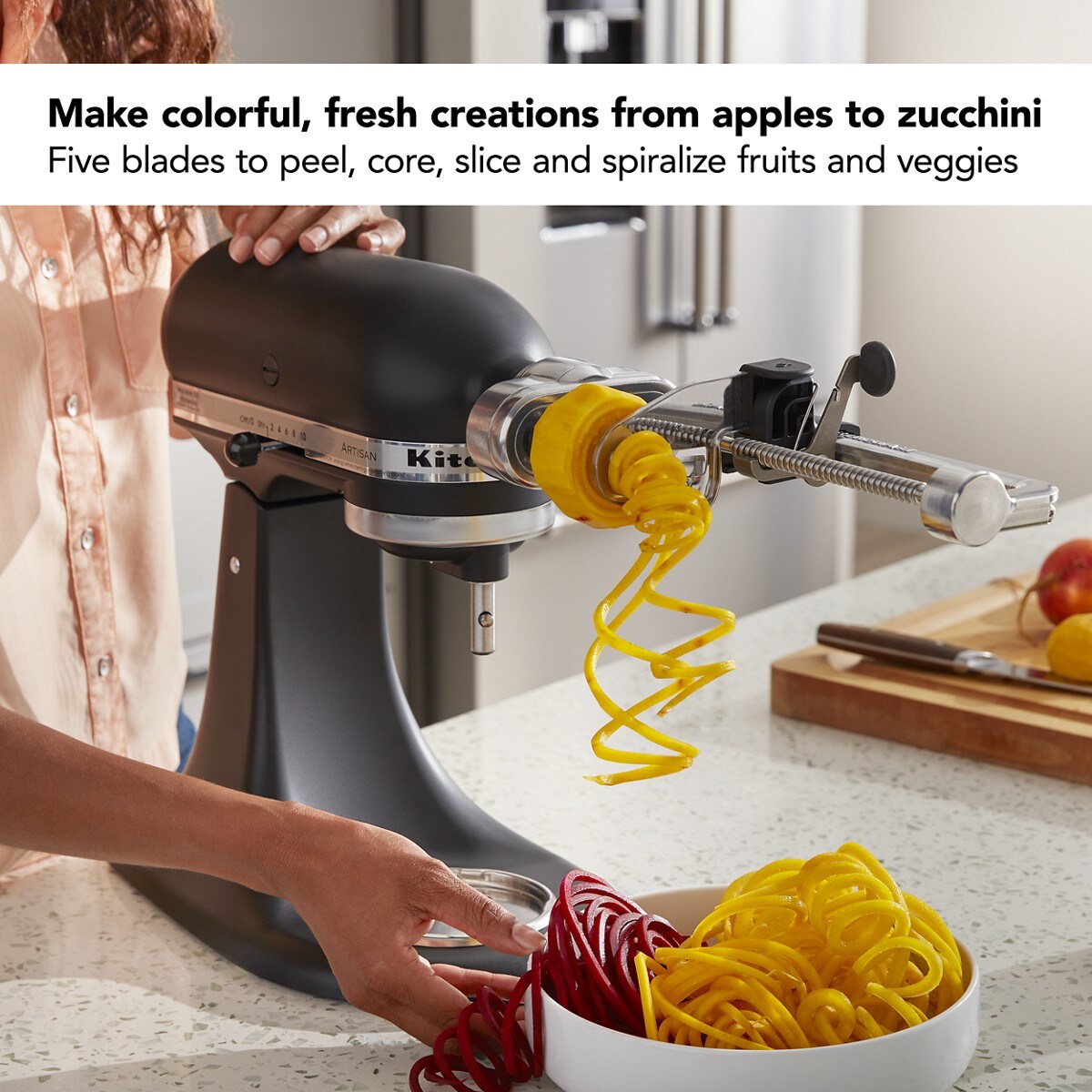 5 Blade Spiralizer with Peel, Core and Slice - Image 2