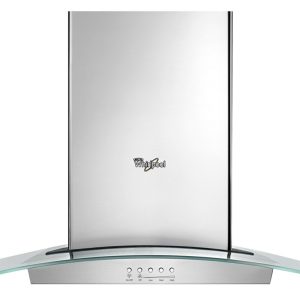 36" Modern Glass Wall Mount Range Hood - Stainless Steel